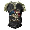 Mens Worlds Best Welder Dad T 4Th Of July American Flag Men's Henley Shirt Raglan Sleeve 3D Print T-shirt Black Forest