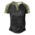 Meow Cat Shirt Meow Kitty Funny Cats Mom And Cat Dad 238 Trending Shirt Men's Henley Shirt Raglan Sleeve 3D Print T-shirt Black Forest