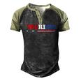 Womens Merica 4Th Of July Independence Day Patriotic American V-Neck Men's Henley Raglan T-Shirt Black Forest