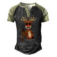 Merry Christmas Reindeer Funny Family 884 Shirt Men's Henley Shirt Raglan Sleeve 3D Print T-shirt Black Forest