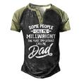 Millwright Dad Call Me Dad Men's Henley Raglan T-Shirt Black Forest
