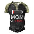 Mom Of 2 Boys Shirt From Son Mothers Day Birthday Women Active 154 Trending Shirt Men's Henley Shirt Raglan Sleeve 3D Print T-shirt Black Forest