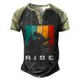 Motorcycle Apparel - Biker Motorcycle Men's Henley Shirt Raglan Sleeve 3D Print T-shirt Black Forest
