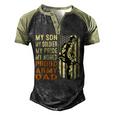 My Son Is Soldier Proud Military Dad 715 Shirt Men's Henley Shirt Raglan Sleeve 3D Print T-shirt Black Forest