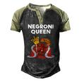 Negroni Queen Drinking Queen Men's Henley Raglan T-Shirt Black Forest