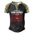 Im Not The Stepfather Im The Father That Stepped Up Dad Men's Henley Raglan T-Shirt Black Forest