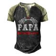 Papa Birthday Crew Race Car Racing Car Driver Dad Daddy Men's Henley Shirt Raglan Sleeve 3D Print T-shirt Black Forest