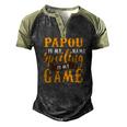 Mens Papou Is My Name Spoiling Is My Game Fathers Day Men's Henley Raglan T-Shirt Black Forest