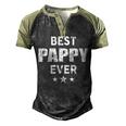 Pappy Grandpa Gift Best Pappy Ever Men's Henley Shirt Raglan Sleeve 3D Print T-shirt Black Forest