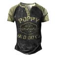 Poppy Because Grandpa Is For Old Guys Men's Henley Shirt Raglan Sleeve 3D Print T-shirt Black Forest