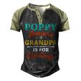 Poppy Because Grandpa Is For Old Guys V3 Men's Henley Shirt Raglan Sleeve 3D Print T-shirt Black Forest