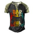 Mens Pregnancy Announcement Dad Level Unlocked Soon To Be Father V2 Men's Henley Raglan T-Shirt Black Forest