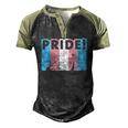 Pride Transgender Lgbt Flag Color Protest Support Men's Henley Raglan T-Shirt Black Forest