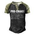 Pro Choice Definition Feminist Womens Rights My Choice Men's Henley Shirt Raglan Sleeve 3D Print T-shirt Black Forest