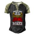 Proud Dad Of A Freakin Awesome Boxer For Boxing Dads Men's Henley Raglan T-Shirt Black Forest