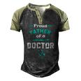 Proud Father Of A Doctor Fathers Day Men's Henley Raglan T-Shirt Black Forest