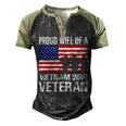Proud Wife Vietnam War Veteran Husband Wives Matching Design Men's Henley Shirt Raglan Sleeve 3D Print T-shirt Black Forest