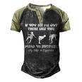 If You See Me Out There Like This Fat Guy Man Husband Men's Henley Raglan T-Shirt Black Forest