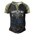 Soon To Be A Daddy Baby Boy Expecting Father Men's Henley Raglan T-Shirt Black Forest