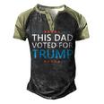 This Dad Voted For Trump Funny 4Th Of July Fathers Day Meme Men's Henley Shirt Raglan Sleeve 3D Print T-shirt Black Forest