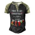 This Is My Christmas Pajama 876 Shirt Men's Henley Shirt Raglan Sleeve 3D Print T-shirt Black Forest