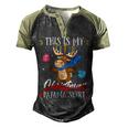 This Is My Christmas Pajama Jewish 545 Shirt Men's Henley Shirt Raglan Sleeve 3D Print T-shirt Black Forest