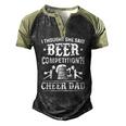 Mens I Thought She Said Beer Competition Cheer Dad Men's Henley Raglan T-Shirt Black Forest