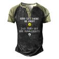 Turn Off The Damn Lights For Dad Birthday Or Fathers Day Men's Henley Raglan T-Shirt Black Forest