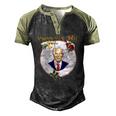 Ugly Christmas Vintage Joe Biden Merry 4Th Of July Men's Henley Raglan T-Shirt Black Forest