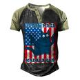 Ultra Maga Madafakas Cat American Flag Men's Henley Shirt Raglan Sleeve 3D Print T-shirt Black Forest