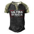 Ultra Maga United State Flag V3 Men's Henley Shirt Raglan Sleeve 3D Print T-shirt Black Forest