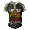 Uncle Camp 2019 Family Vacation T Shirt T Shirt Men's Henley Shirt Raglan Sleeve 3D Print T-shirt Black Forest