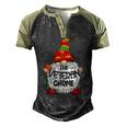Veteran Gnome Christmas Tree Light T-Shirt Men's Henley Shirt Raglan Sleeve 3D Print T-shirt Black Forest