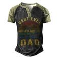 Vingtage Best Dad Ever Fathers Day T Shirts Men's Henley Shirt Raglan Sleeve 3D Print T-shirt Black Forest