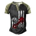 Vintage American Flag Piston Funny Muscle Car Mechanic 558 Trending Shirt Men's Henley Shirt Raglan Sleeve 3D Print T-shirt Black Forest