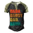 Vintage Retro Fathers Day Outfit Dada Daddy Dad Bruh 8 Shirt Men's Henley Shirt Raglan Sleeve 3D Print T-shirt Black Forest