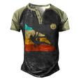 Vintage Retro Rock Climber 178 Shirt Men's Henley Shirt Raglan Sleeve 3D Print T-shirt Black Forest