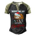 Wake Me Up When Its Christmas 819 Shirt Men's Henley Shirt Raglan Sleeve 3D Print T-shirt Black Forest