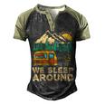 We Sleep Funny Camping Men's Henley Shirt Raglan Sleeve 3D Print T-shirt Black Forest