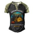 Weekend Forecast Camping With A Good 15 Shirt Men's Henley Shirt Raglan Sleeve 3D Print T-shirt Black Forest