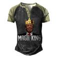 Womens Maga King Shirt The Great Maga King Trump Ultra Maga Men's Henley Shirt Raglan Sleeve 3D Print T-shirt Black Forest