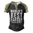 Worlds Best Farter I Mean Father Fathers Day Husband Fathers Day Gif Men's Henley Raglan T-Shirt Black Forest