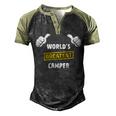 Worlds Greatest Camper Funny Camping Gift Camp T Shirt Men's Henley Shirt Raglan Sleeve 3D Print T-shirt Black Forest