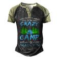 You Dont Have To Be Crazy To Camp Funny Camping T Shirt Men's Henley Shirt Raglan Sleeve 3D Print T-shirt Black Forest