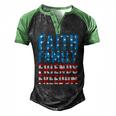 4Th Of July S For Men Faith Family Friends Freedom Men's Henley Raglan T-Shirt Black Green
