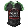 Brock Shirt Family Crest Brock T Shirt Brock Clothing Brock Tshirt Brock Tshirt Gifts For The Brock Men's Henley Shirt Raglan Sleeve 3D Print T-shirt Black Green