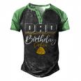 Dad Birthday Crew Construction Hat Birthday Party Family Men's Henley Shirt Raglan Sleeve 3D Print T-shirt Black Green