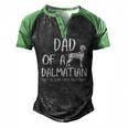 Dad Of A Dalmatian That Is Sometimes An Asshole Men's Henley Raglan T-Shirt Black Green