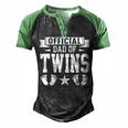 Dad Of Twins Proud Father Of Twins Classic Overachiver Men's Henley Shirt Raglan Sleeve 3D Print T-shirt Black Green