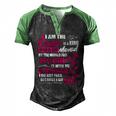 I Am The Daughter Of A King Fathers Day For Women Men's Henley Raglan T-Shirt Black Green